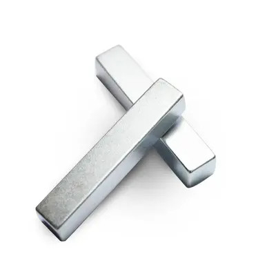 শক্তিশালী Neodymium বার চুম্বক Zn আবরণ স্থায়ী NdFeB চুম্বক