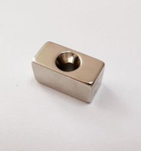 OEM Ndfeb N45 ব্লক চুম্বক আয়তক্ষেত্র কাউন্টারসঙ্ক হোল চুম্বক