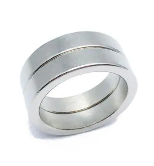 Neodymium চুম্বক রিং NdFeB চুম্বক N52 Ni Cu Ni আবরণ